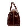 Cestovná taška Florence 130/0788 TAMP z hnedej kože 65 x 34 x 34 cm