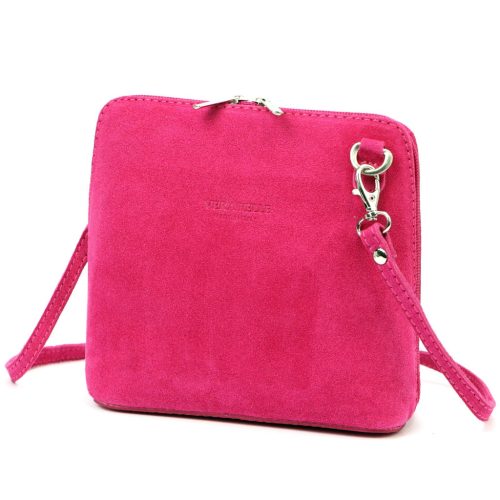  Dámska kožená taška Barberinis 1703 magenta s popruhom na rameno 17 x 17 x 9 cm