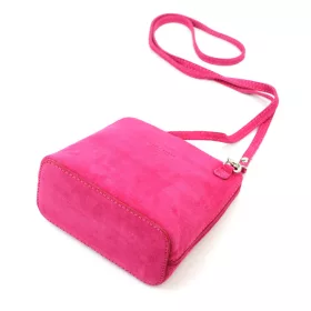    Dámska kožená taška Barberinis 1703 magenta s popruhom na rameno 17 x 17 x 9 cm