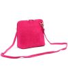  Dámska kožená taška Barberinis 1703 magenta s popruhom na rameno 17 x 17 x 9 cm