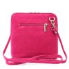  Dámska kožená taška Barberinis 1703 magenta s popruhom na rameno 17 x 17 x 9 cm