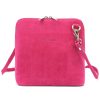  Dámska kožená taška Barberinis 1703 magenta s popruhom na rameno 17 x 17 x 9 cm