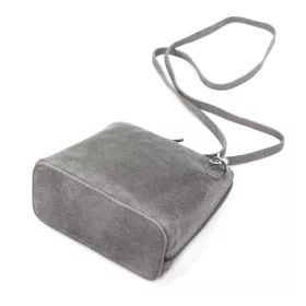    Dámska kožená taška Barberinis 1703 sivá s popruhom cez rameno 17 x 17 x 9 cm