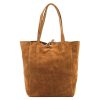  Dámska kožená kabelka cez rameno Patrizia 419-013-05 hnedá 38 x 38 x 13 cm