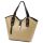  Dámska kožená kabelka cez rameno Luka 24-079 béžovej farby 38 x 28 x 13 cm