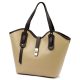  Dámska kožená kabelka cez rameno Luka 24-079 béžovej farby 38 x 28 x 13 cm
