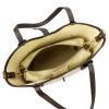  Dámska kožená kabelka cez rameno Luka 24-079 béžovej farby 38 x 28 x 13 cm