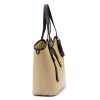  Dámska kožená kabelka cez rameno Luka 24-079 béžovej farby 38 x 28 x 13 cm