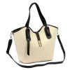  Dámska kožená kabelka cez rameno Luka 24-079 béžovej farby 38 x 28 x 13 cm