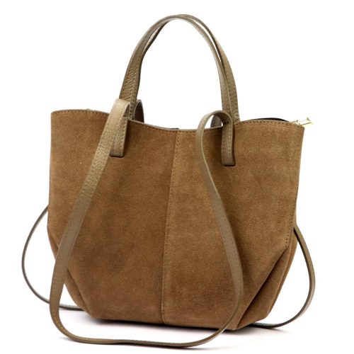  Dámska kožená kabelka Luka 24-082 hnedá, cez rameno 31 x 25 x 11 cm