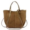  Dámska kožená kabelka Luka 24-082 hnedá, cez rameno 31 x 25 x 11 cm