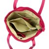  Dámska kožená kabelka cez rameno Luka 24-080 (01-058) purpurová 33 x 34 x 16 cm