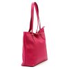  Dámska kožená kabelka cez rameno Luka 24-080 (01-058) purpurová 33 x 34 x 16 cm