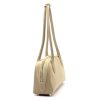  Dámska kožená kabelka cez rameno Luka 24-083 béžovej farby 34 x 17 x 9 cm