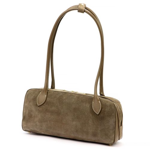  Luka 24-083 smotanová dámska kožená taška cez rameno 34 x 17 x 9 cm
