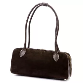    Dámska kožená kabelka cez rameno Luka 24-083 hnedá 34 x 17 x 9 cm