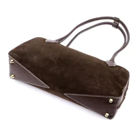    Dámska kožená kabelka cez rameno Luka 24-083 hnedá 34 x 17 x 9 cm
