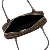  Dámska kožená kabelka cez rameno Luka 24-083 hnedá 34 x 17 x 9 cm