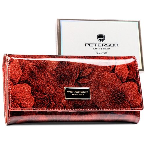  Dámska peňaženka Peterson PTN PS401-FDS červená 18,5 x 9,5 x 2,5 cm