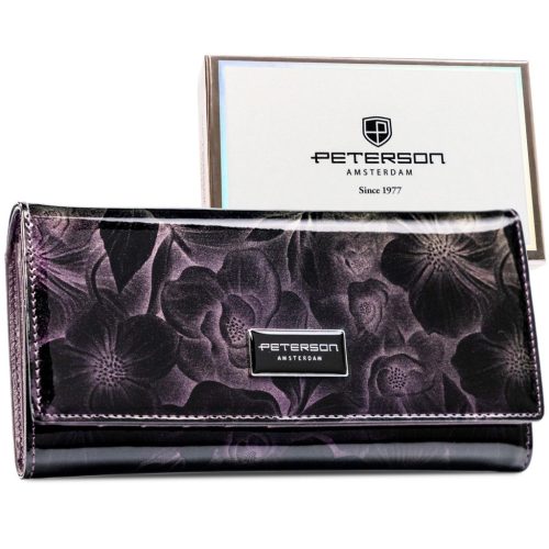  Dámska peňaženka Peterson PTN PS401-FDS fialová 18,5 x 9,5 x 2,5 cm