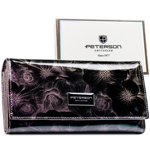  Dámska peňaženka Peterson PTN PS122-FDS fialová 18,5 x 9,5 x 2,5 cm