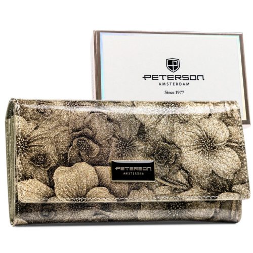  Dámska peňaženka Peterson PTN PS122-FDS béžová 18,5 x 9,5 x 2,5 cm