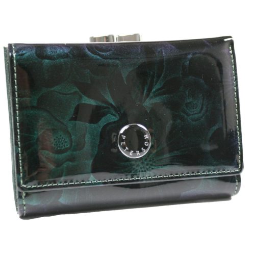  Dámska peňaženka Peterson PTN PS15-09-FDS zelená 12 x 9,5 x 2,8 cm