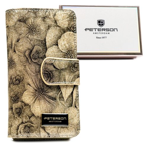 Dámska peňaženka Peterson PTN PS116-FDS béžová 16 x 11 x 4 cm