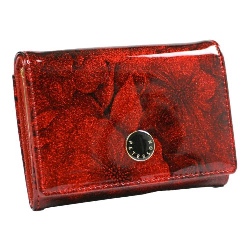  Dámska peňaženka Peterson PTN PS445-FDS červená 14,5 x 9,5 x 3 cm