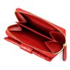  Dámska kožená peňaženka Mato Grosso 0820-46 s RFID červenou farbou 9 x 11 x 3 cm
