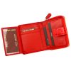  Dámska kožená peňaženka Mato Grosso 0820-46 s RFID červenou farbou 9 x 11 x 3 cm