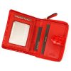  Dámska kožená peňaženka Mato Grosso 0820-46 s RFID červenou farbou 9 x 11 x 3 cm