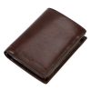  Pánska kožená peňaženka Mato Grosso 0859-25 s RFID hnedou farbou 10 x 13 x 3 cm
