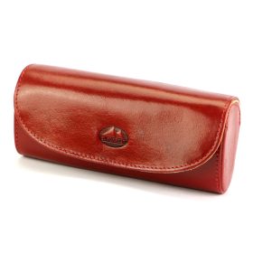    Kožené puzdro na okuliare EL FORREST 1006-401 v koňakovej farbe 15,5 x 6,5 x 5 cm