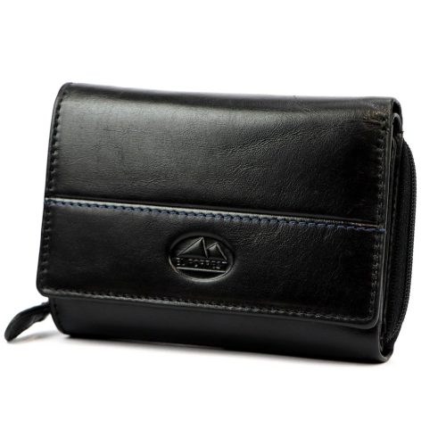 EL FORREST 568-623 RFID čierna dámska kožená peňaženka 12 x 9 x 3.5 cm  
