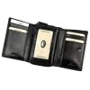 EL FORREST 568-623 RFID čierna dámska kožená peňaženka 12 x 9 x 3.5 cm  