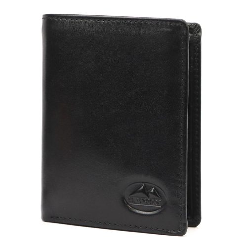  EL FORREST 575-67 RFID čierna kožená peňaženka 8 x 10,5 x 2 cm