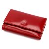  Dámska kožená peňaženka EL FORREST 579-480 s RFID červenou farbou 12 x 9 x 2,5 cm