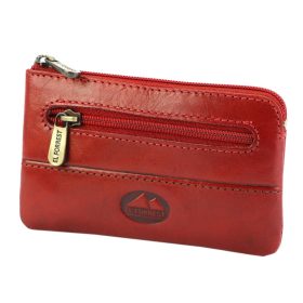    Dámska kožená peňaženka EL FORREST 6030-401 červená, kľúčenka 12 x 7,5 x 2 cm
