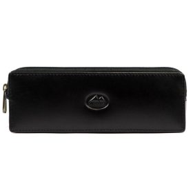    Dámske čierne kožené puzdro na pero EL FORREST 814-47 17 x 6 x 3 cm