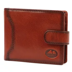    Pánska kožená peňaženka EL FORREST 850-29 s RFID hnedou farbou 11,5 x 9,5 x 3 cm