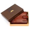  Pánska kožená peňaženka EL FORREST 850-29 s RFID hnedou farbou 11,5 x 9,5 x 3 cm