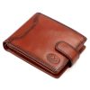  Pánska kožená peňaženka EL FORREST 850-29 s RFID hnedou farbou 11,5 x 9,5 x 3 cm