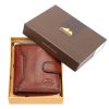  EL FORREST 864-29 RFID hnedá pánska kožená peňaženka 9 x 10 x 2 cm