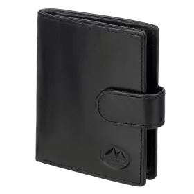    Pánska kožená peňaženka EL FORREST 864-67 s RFID čipom, čierna, 9 x 10 x 2 cm