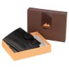  Pánska kožená peňaženka EL FORREST 864-67 s RFID čipom, čierna, 9 x 10 x 2 cm