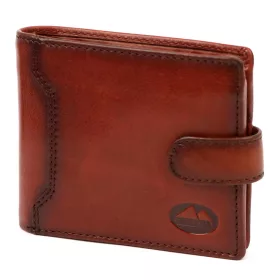   EL FORREST 877-29 RFID hnedá pánska kožená peňaženka 11.5 x 9.2 x 3 cm  