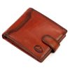 EL FORREST 877-29 RFID hnedá pánska kožená peňaženka 11.5 x 9.2 x 3 cm  