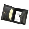 Pánska kožená peňaženka EL FORREST 886-67 s RFID čipom, čierna, 9,5 x 11,5 x 2,8 cm