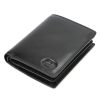  Pánska kožená peňaženka EL FORREST 886-67 s RFID čipom, čierna, 9,5 x 11,5 x 2,8 cm